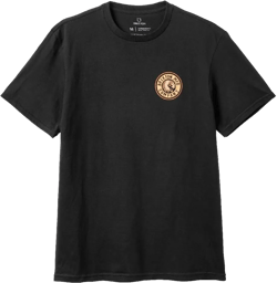 Brixton Men's Rival Ii Short Sleeve Standard T-Shirt XX-Large Black/Orange