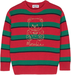 Teddy Bear-embroidered sweater