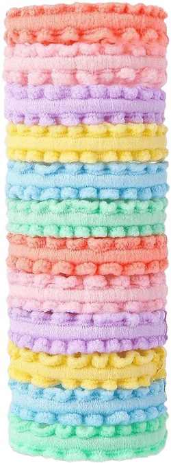 50 Pcs Mini Elastic Hair Ties – Soft, Stretchy & Damage-Free Colorful Hair Bands, Durable Mini Rubber Bands for Girls, Toddlers & Women