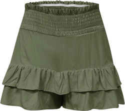 Shorts for Women Trendy Summer High Waisted Ruffle Tiered Skirt Skorts Dressy Casual Cute Flowy Beach Vacation Shorts