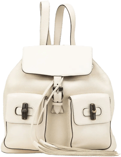 2000-2015 Leather Bamboo Tassel backpack