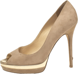 130mm suede heeled pumps