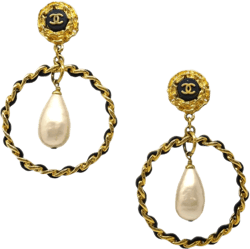 1995 faux pearl earrings