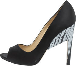 satin heeled pumps