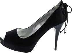 Pre-owned 110mm satin pumps