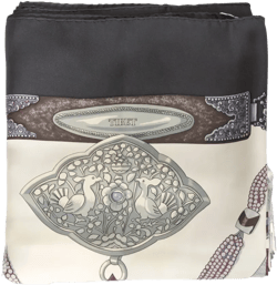 1999 Tibet-print silk scarf