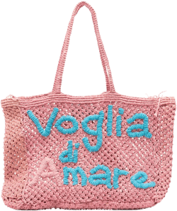 embroidered tote bag