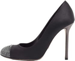 110mm satin pumps