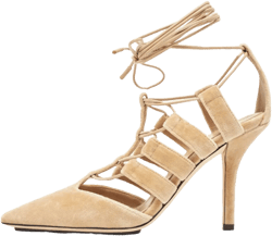 strappy pointed-toe heeled sandals