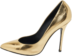 pre-owned 120mm metallic leather pointed-toe pumps