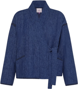 quilted wrap jacket
