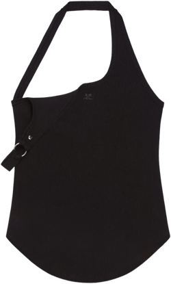asymmetric strap tank top