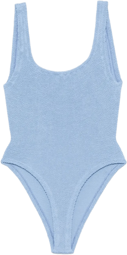 square-neck one-piece