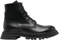leather combat boots