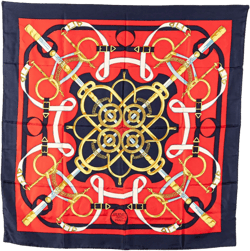 20th Century Eperon d'Or Silk Scarf scarves