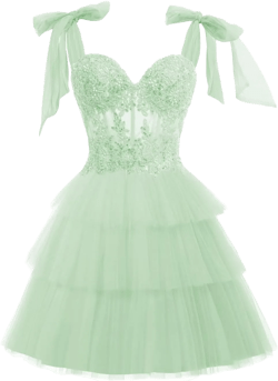YMSHA Sweetheart Tiered Short Homecoming Dresses for Teens Lace Tulle Prom Dress Cocktail Party Dress YMS275 26 Plus Mint
