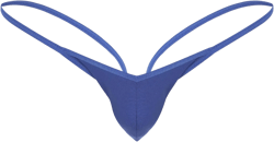 Moily Men's Low Rise Sexy T-Back Jockstrap Open Back G-Strings Bikini Thongs Underwear XX-Large Blue