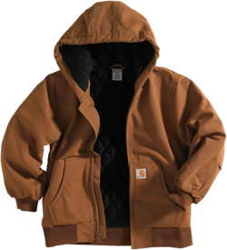 Carhartt Kid's CP8417 Duck Active Jacket - Boys Carhartt Brown XX-Small