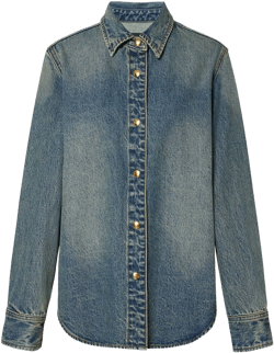 Snap Button Denim Shirt