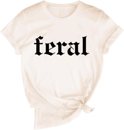 Feral T-Shirt Feral Summer Shirt for Women 3X-Large Khaki