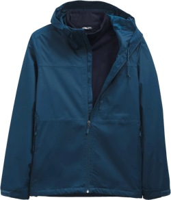 THE NORTH FACE Men’s Arrowood Triclimate Hooded Jacket, Monterey Blue/Aviator Navy, XX-Large