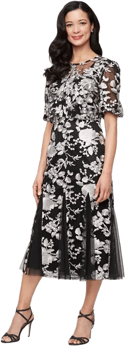 Women's Stretch Tulle Jacket Dress