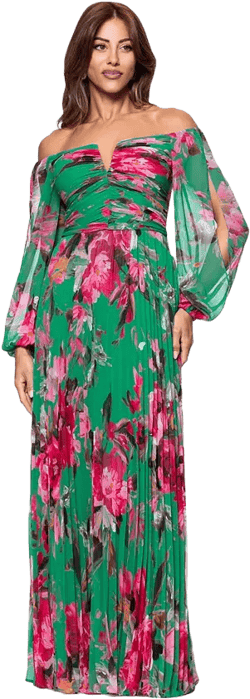 Women's Printed Long A-Line Dress