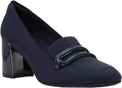 Women's Toni Stretch Block Heel Tailored Pumps