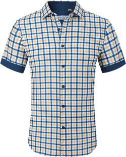 Men's Slim-Fit Geo-Print Performance Shirt