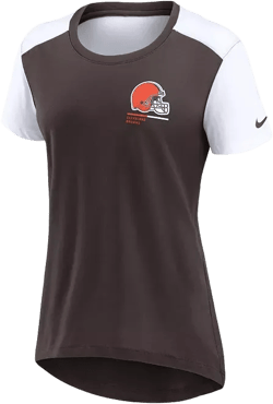 Women's Brown Cleveland Browns Performance Fashion T-Shirt