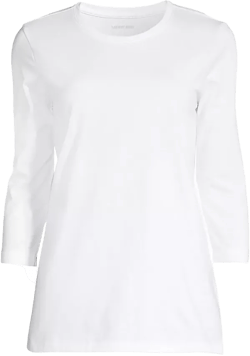 Women's Tall 3/4 Sleeve Cotton Supima Tunic