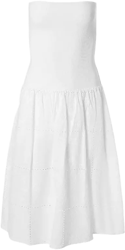 Women's Ribbed Cotton Midi Dress