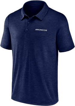 Men's Navy Denver Broncos Unstoppable Polo Shirt