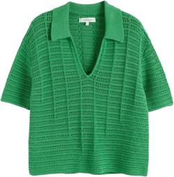 Women's Cotton Crochet Shirt