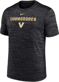 Nike Men's Black Vanderbilt Commodores Velocity Performance T-Shirt