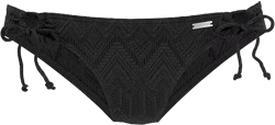 LASCANA Women's Textured Side Tie Bikini Swimsuit Bottom