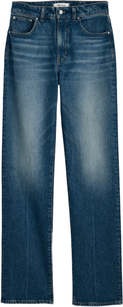 The Tall Curvy Longline Straight Jean in Greendale Wash