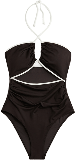 Padded-Cup Cutout Swimsuit