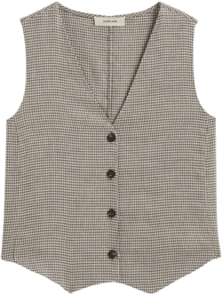 The Vest in Stretch Linen
