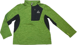 Gerry Kids Youth Boys Quarter Zip Lightweight Athletic Fleece Lined Sweatshirt Jacket (Small (7/8), Algae Green Heather/Black): Clothing, Shoes & Jewelry