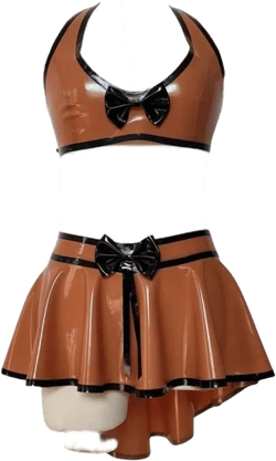 Women Latex Top Skirt Sets Sexy Mini Bathing Suit for Women Womens Swimsuits