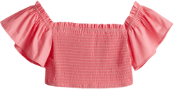 Smocked Crop Top