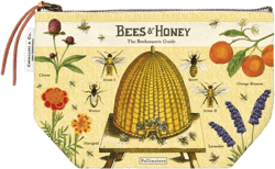 Cavallini Papers & Co. Bees & Honey Vintage Pouch