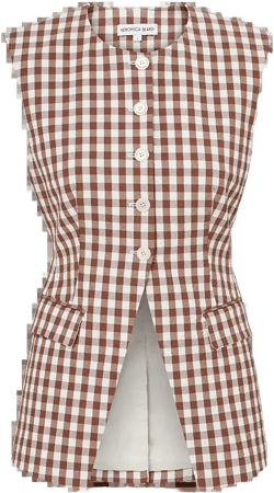 Lois Gingham Seersucker Vest