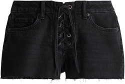 Denim Shorts with Lacing