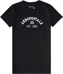 Aeropostale Rose Appliqué Graphic Tee