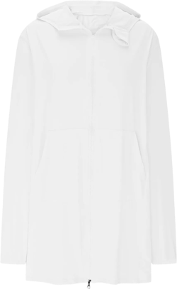 Women's Swim Cover Up Cardigans Sun Protection Hoodies Long Jackets Lightweight Thin Beach Cover Ups Tops for Womens X-Large White_workout Tops
