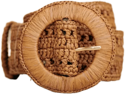 Nella Belt - Coffee Raffia - 80