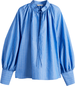 Balloon-sleeved Blouse