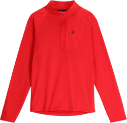 Spyder Men's Gridweb Half Zip Fleece Ski Base Layer Jacket Medium Spyder Red